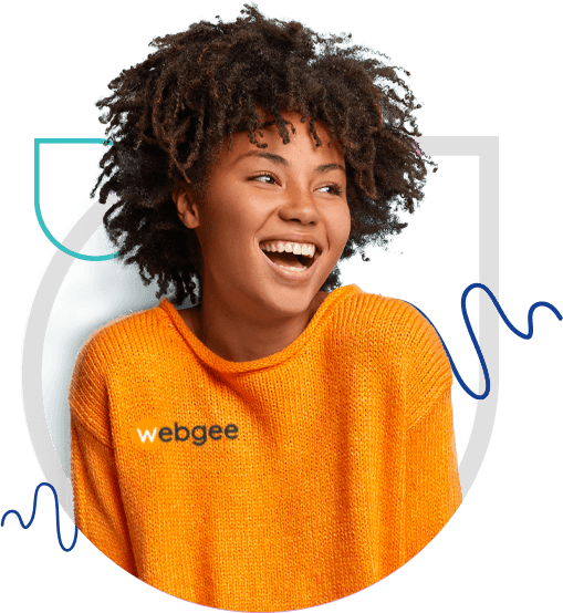 WebGee premium WordPress management — عضو فريق بملابس العلامة