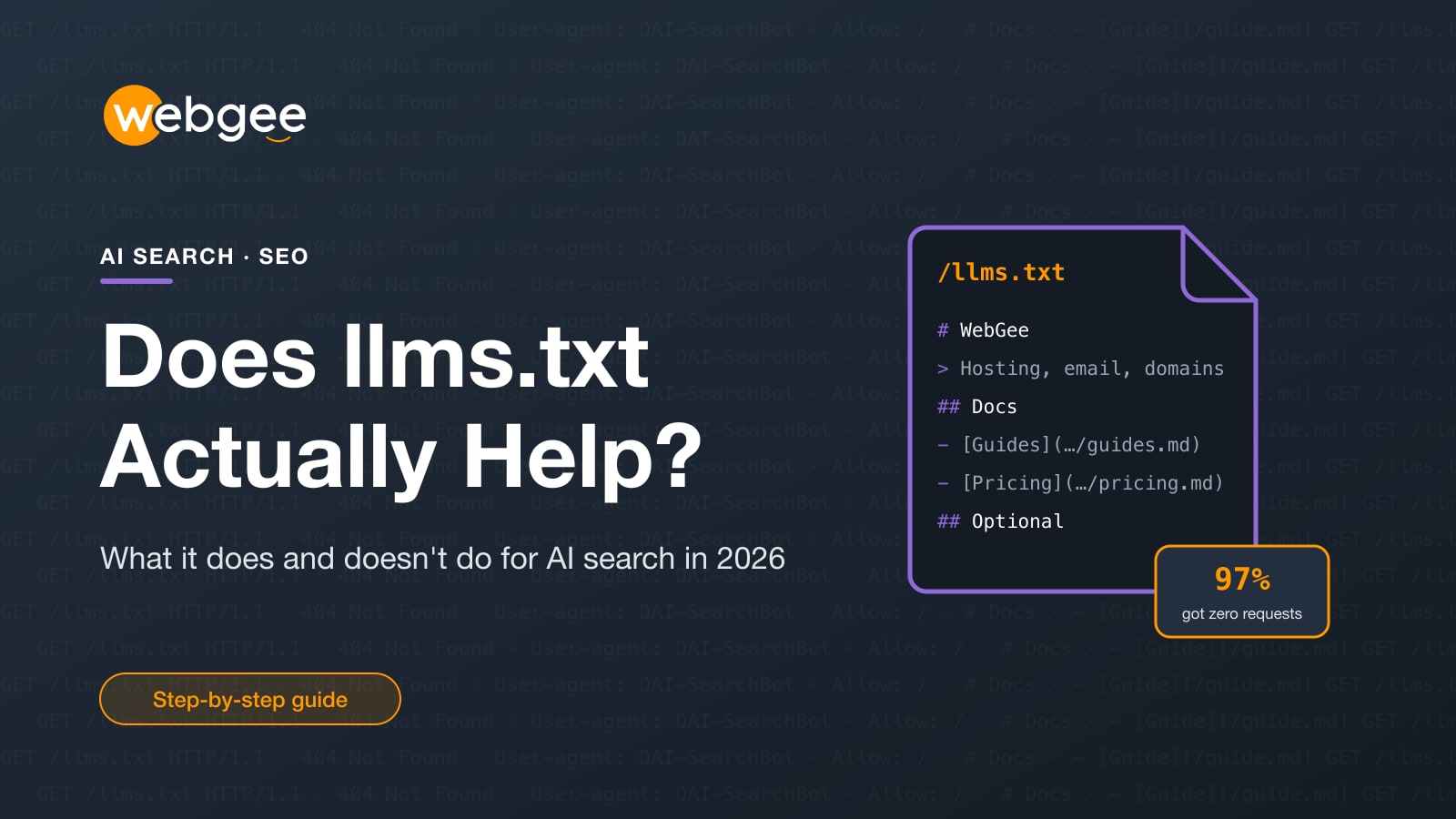 Does llms.txt Actually Help? What It Does and Doesn't Do for AI Search in 2026