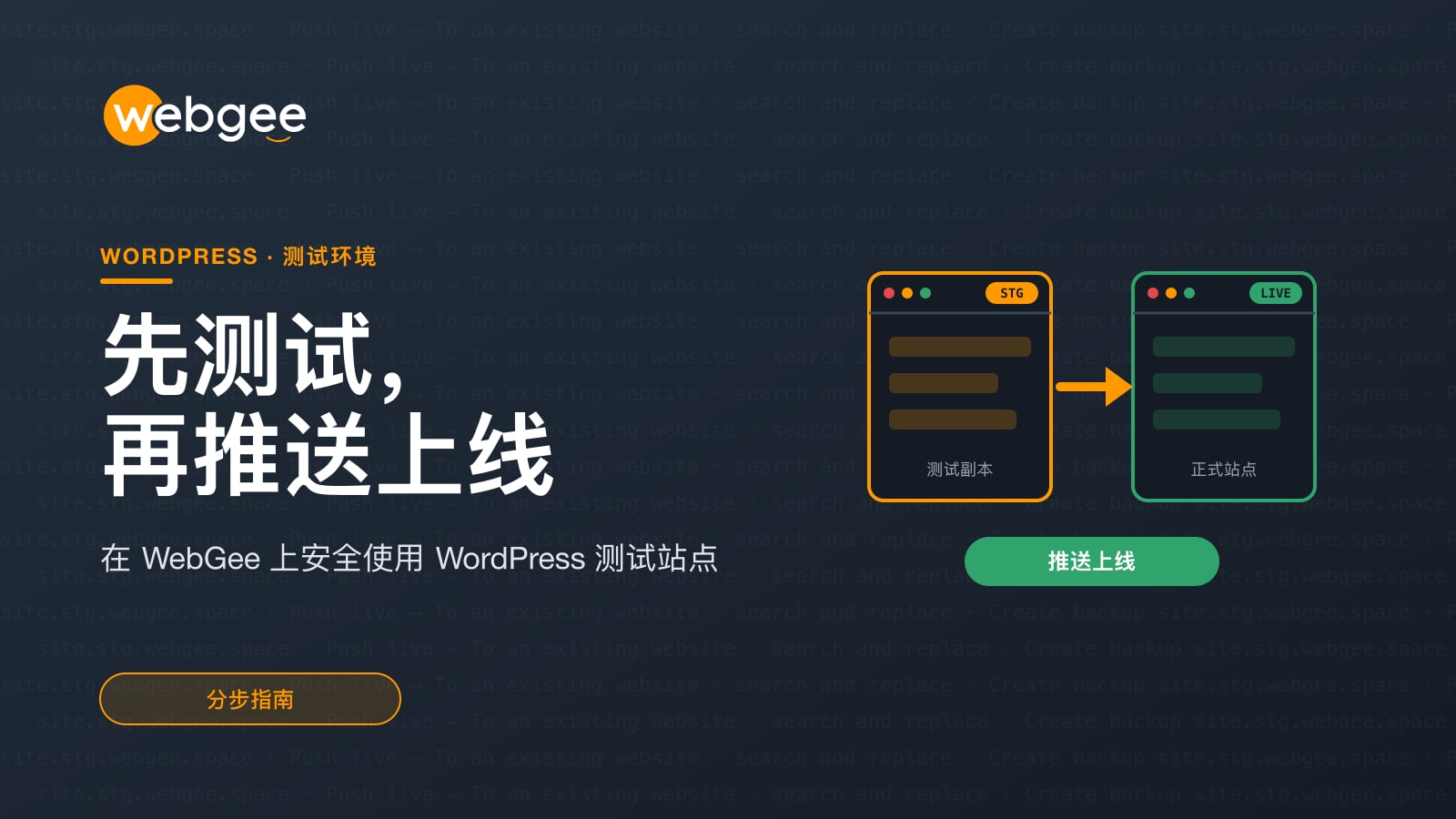 WordPress 预发布站点:安全测试更改并推送上线