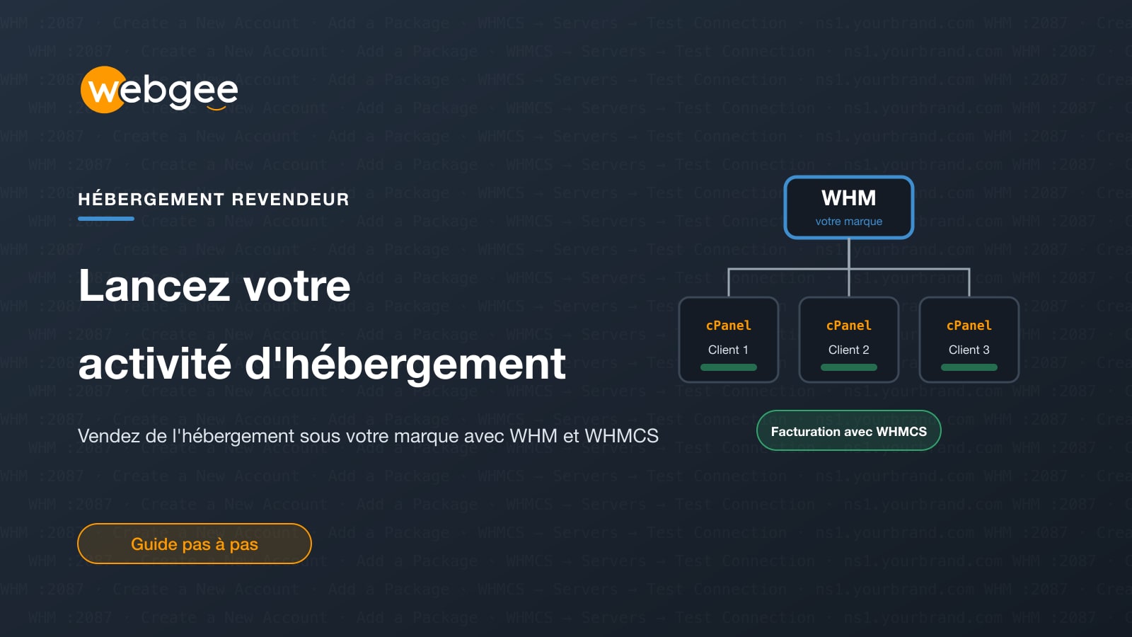 Lancez votre propre activité d'hébergement web avec un plan revendeur WHM (et une licence WHMCS)