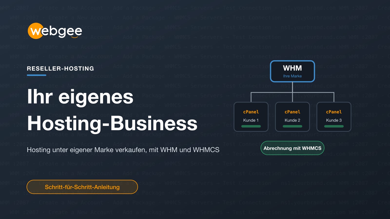 Starten Sie Ihr eigenes Webhosting-Business mit einem WHM-Reseller-Tarif (und einer WHMCS-Lizenz)
